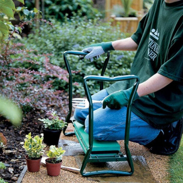 Ergonomic Foldable Garden Kneeler and Seat