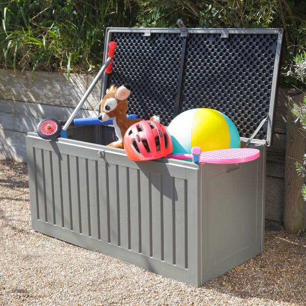 Steel-Reinforced 270L Outdoor Garden Storage Box