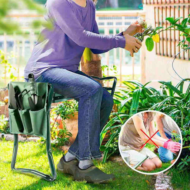 Ergonomic Foldable Garden Kneeler and Seat
