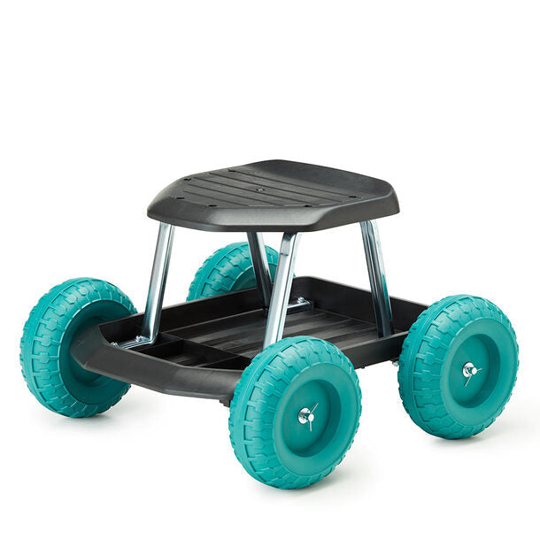 Rolling Utility Stool with Storage Tray